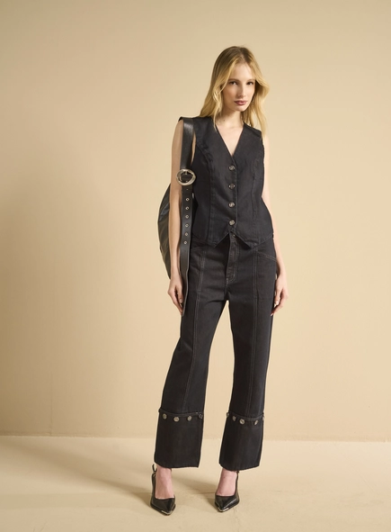 Calça Jeans Feminina Alfaiataria - Tufi Duek