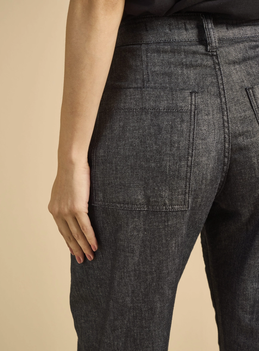 Calça Jeans Feminina Barrel - Tufi Duek Índigo