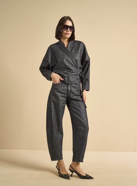 Calça Jeans Feminina Barrel - Tufi Duek