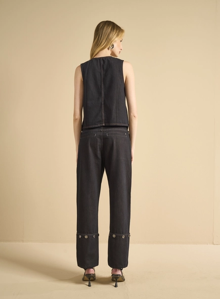 Colete Jeans Feminino - Tufi Duek