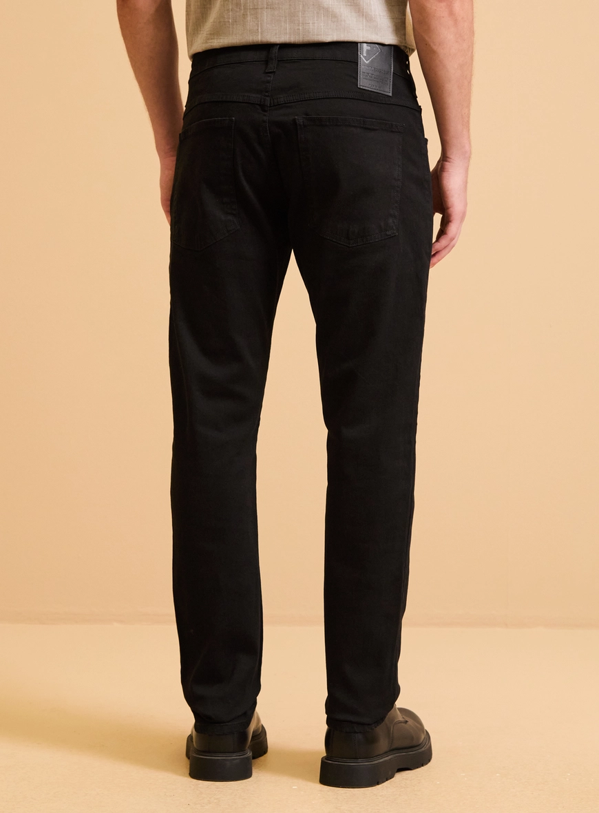 Calça Jeans Masculina - Paul Slim Indigo Preto