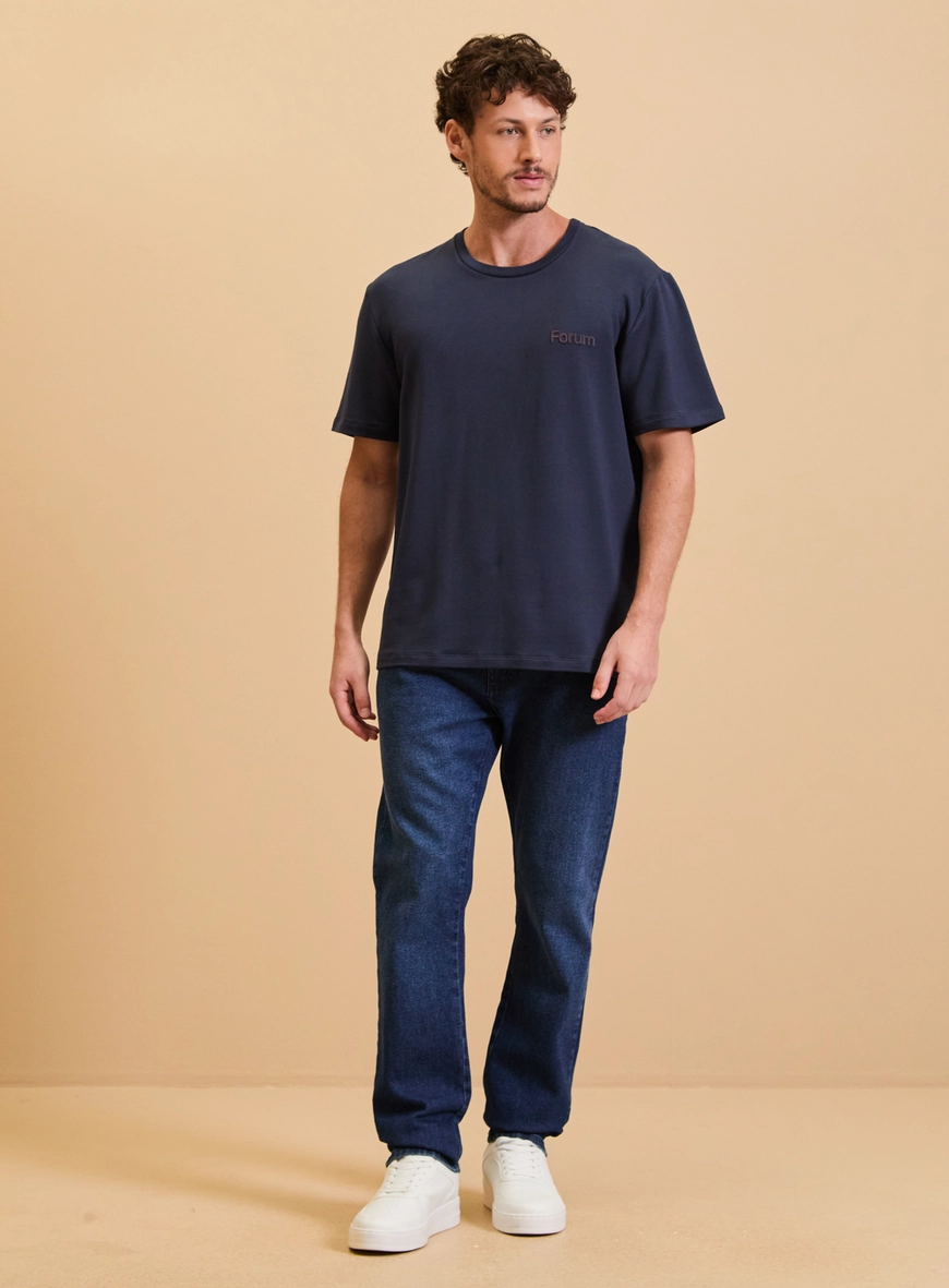 Calça Jeans Masculina Paul Slim Escuro Essencial Índigo