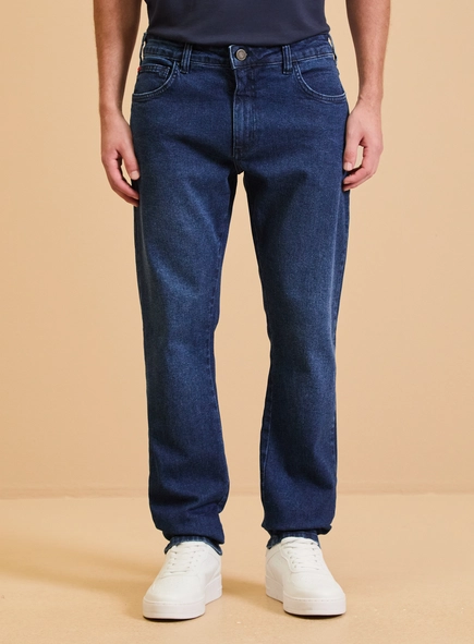 Calça Jeans Masculina Paul Slim Escuro Essencial