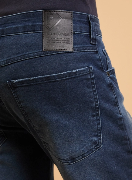 Calça Jeans Masculina Igor Skinny Estonada Dark