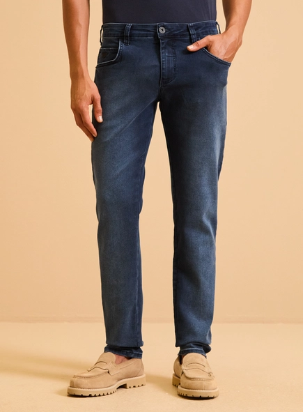 Calça Jeans Masculina Igor Skinny Estonada Dark
