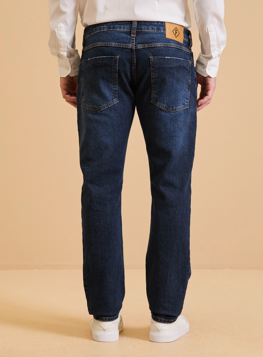 Calça Jeans Masculina Lavagem Escura - Igor Skinny Índigo
