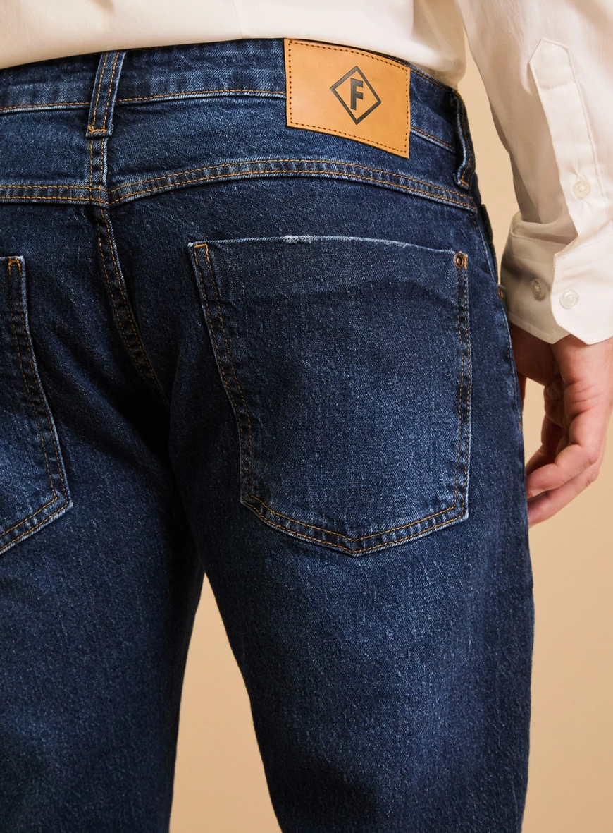 Calça Jeans Masculina Lavagem Escura - Igor Skinny Índigo