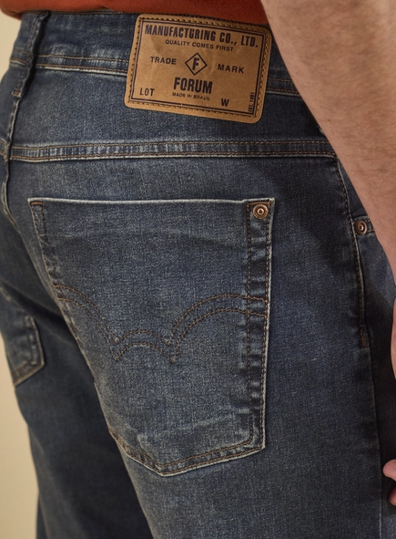 Calça Jeans Masculina Lavagem Escura - Paul Slim