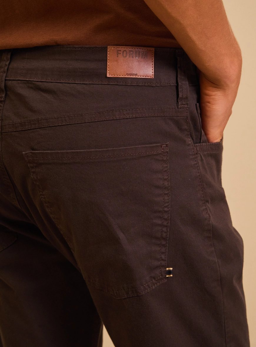 Calça Sarja Masculino - Paul Slim Marrom