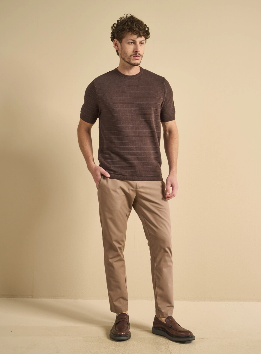 Calça Alfaiataria Masculina - Johann Marrom
