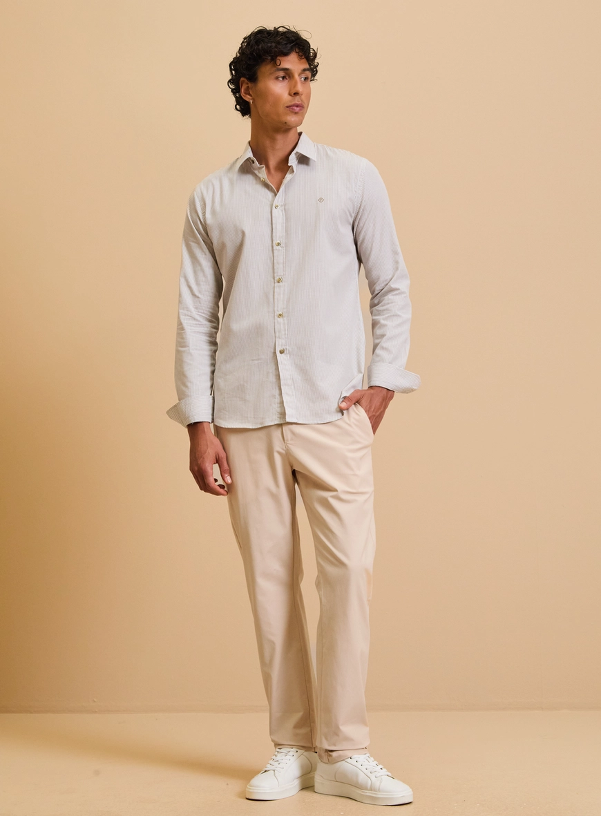 Calça Alfaiataria Masculina - Vitor Bege