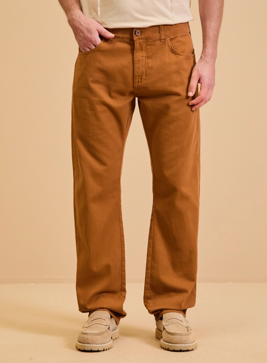 Calça Sarja Masculina - Paul Regular Marrom