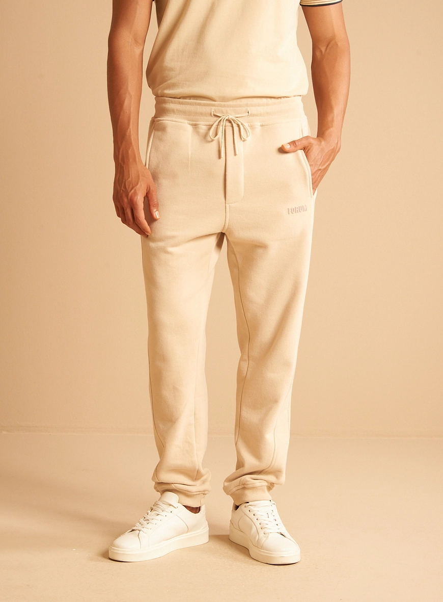 Calça Moletom Masculina Jogging Bege