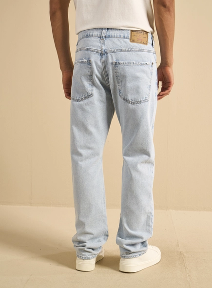 Calça Jeans Masculina Lavagem Clara - History
