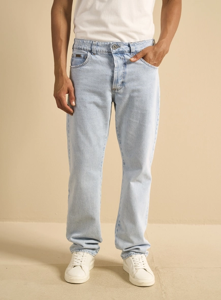 Calça Jeans Masculina Lavagem Clara - History