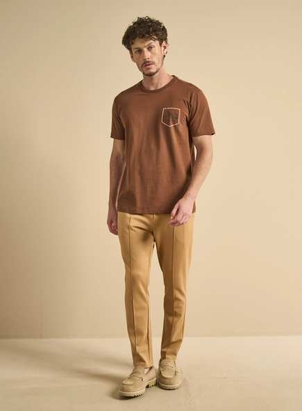 Calça Alfaiataria Masculina Com Nervuras - Johann