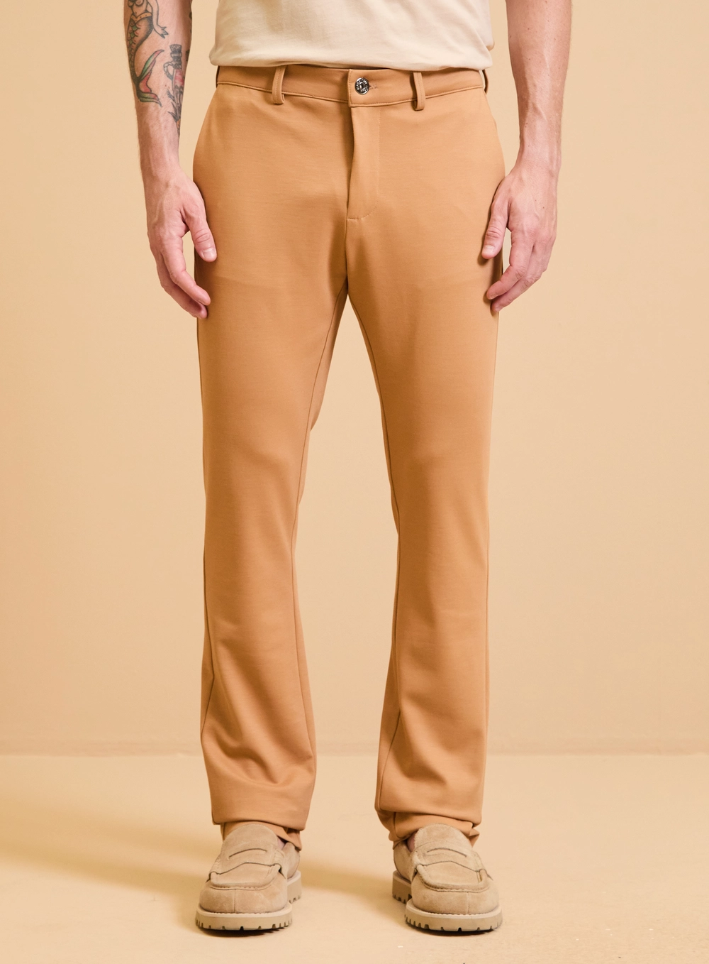 Calça Masculina Alfaiataria - Vitor Bege 3