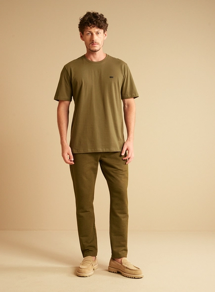 Calça Masculina Texturizada Cós Cadarço - Johann