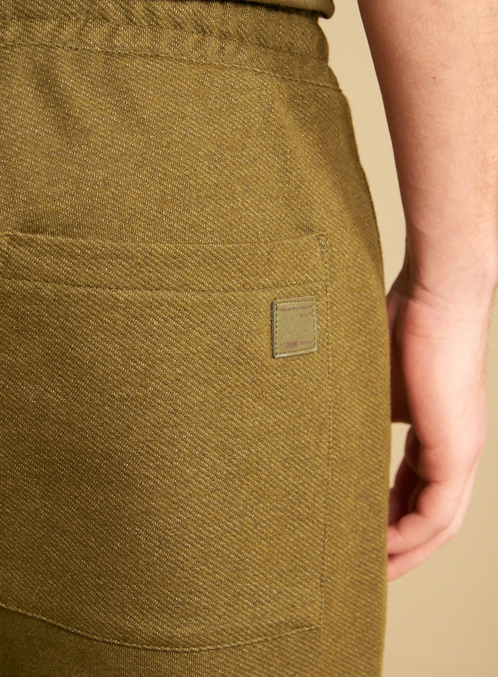 Calça Masculina Texturizada Cós Cadarço - Johann Verde 4