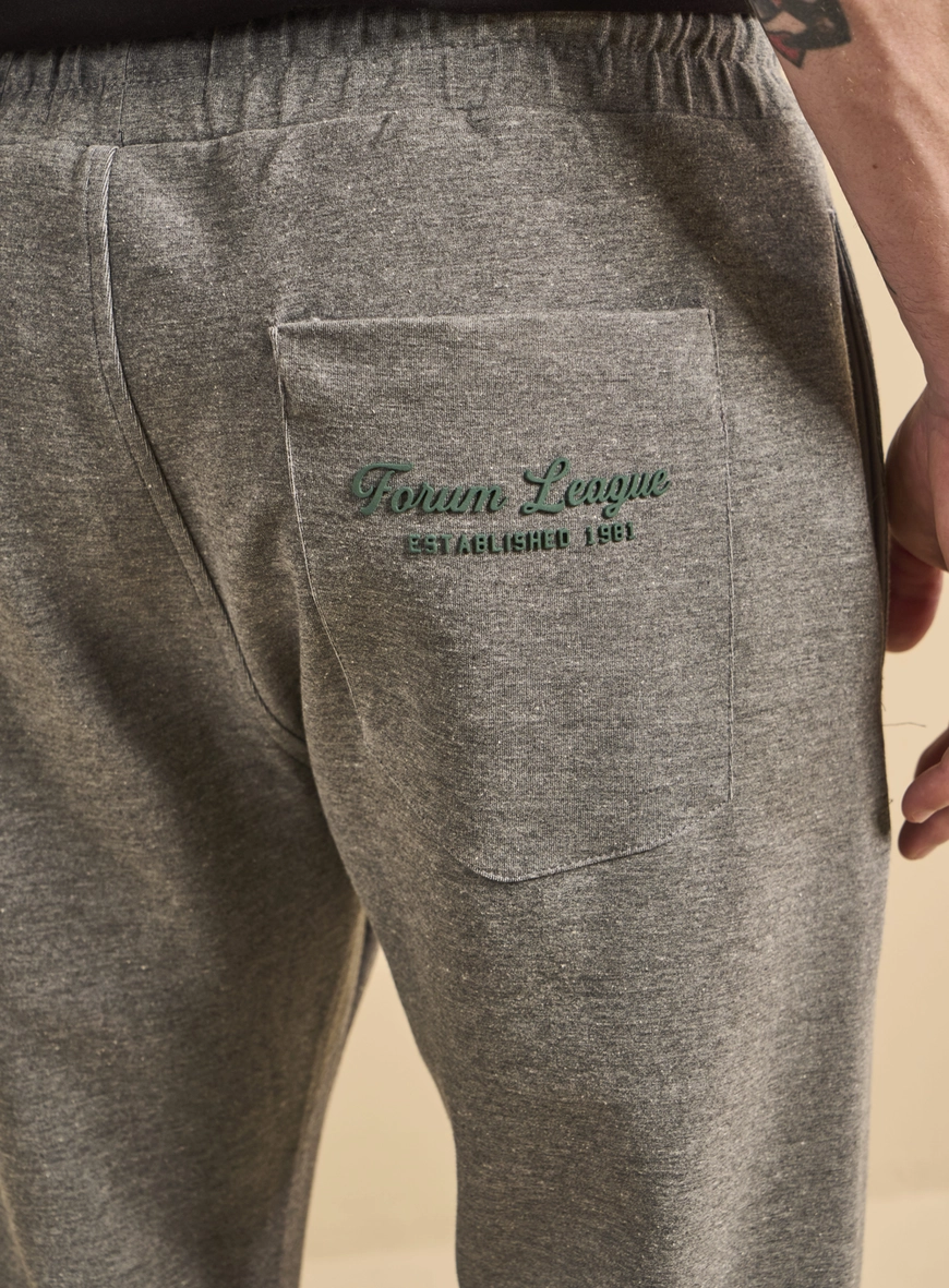 Calça Masculina Jogging Com Cadarço Cinza