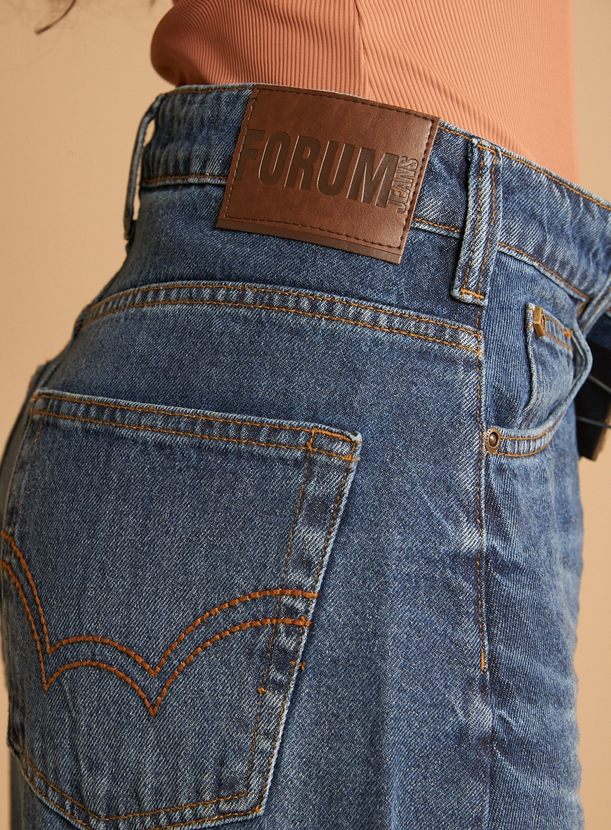 Calça Jeans Feminina Barrel Índigo
