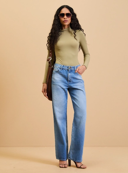 Calça Jeans Feminina - Raquel Wide Leg