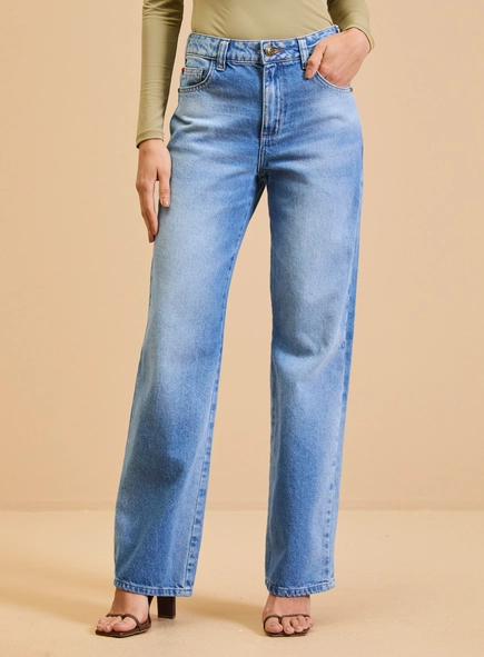 Calça Jeans Feminina - Raquel Wide Leg