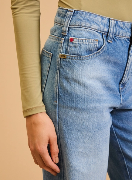 Calça Jeans Feminina - Raquel Wide Leg