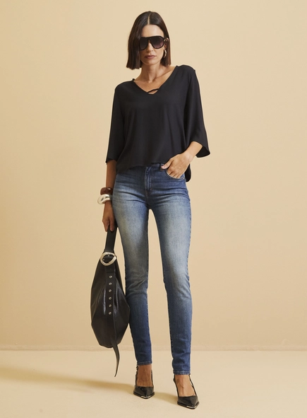 Calça Jeans Feminina Marisa Skinny
