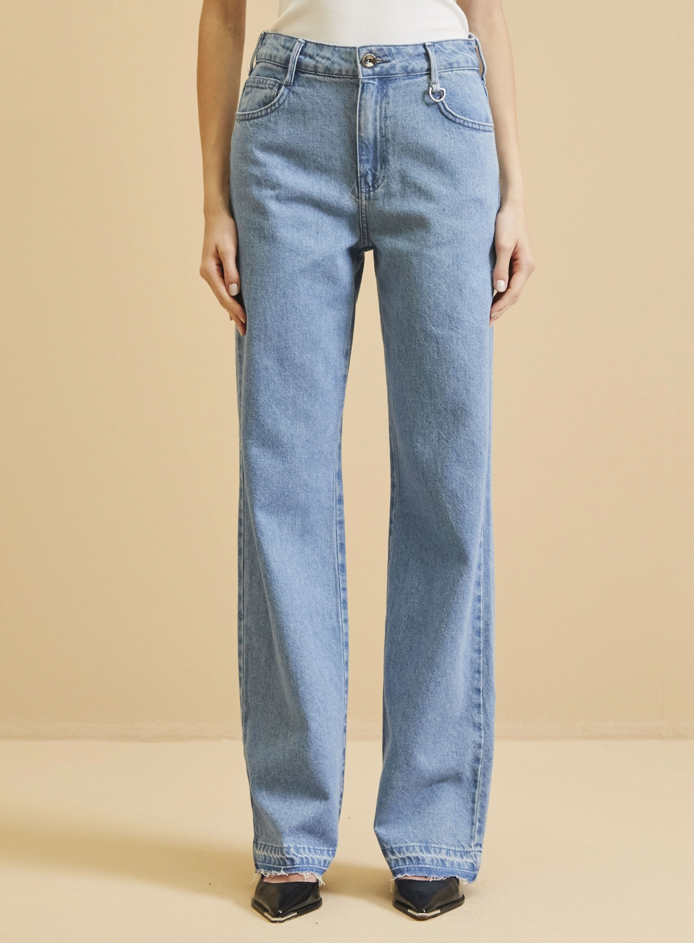 Calça Jeans Feminina Wide Leg - Raquel Índigo 3