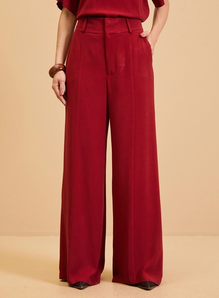 Calça Feminina Pantalona Alfaiataria