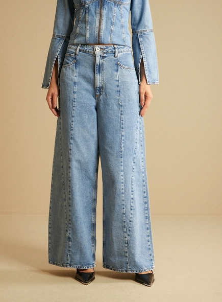 Calça Jeans Feminina Baggy