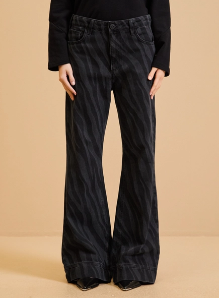 Calça Jeans Feminina New Estampada