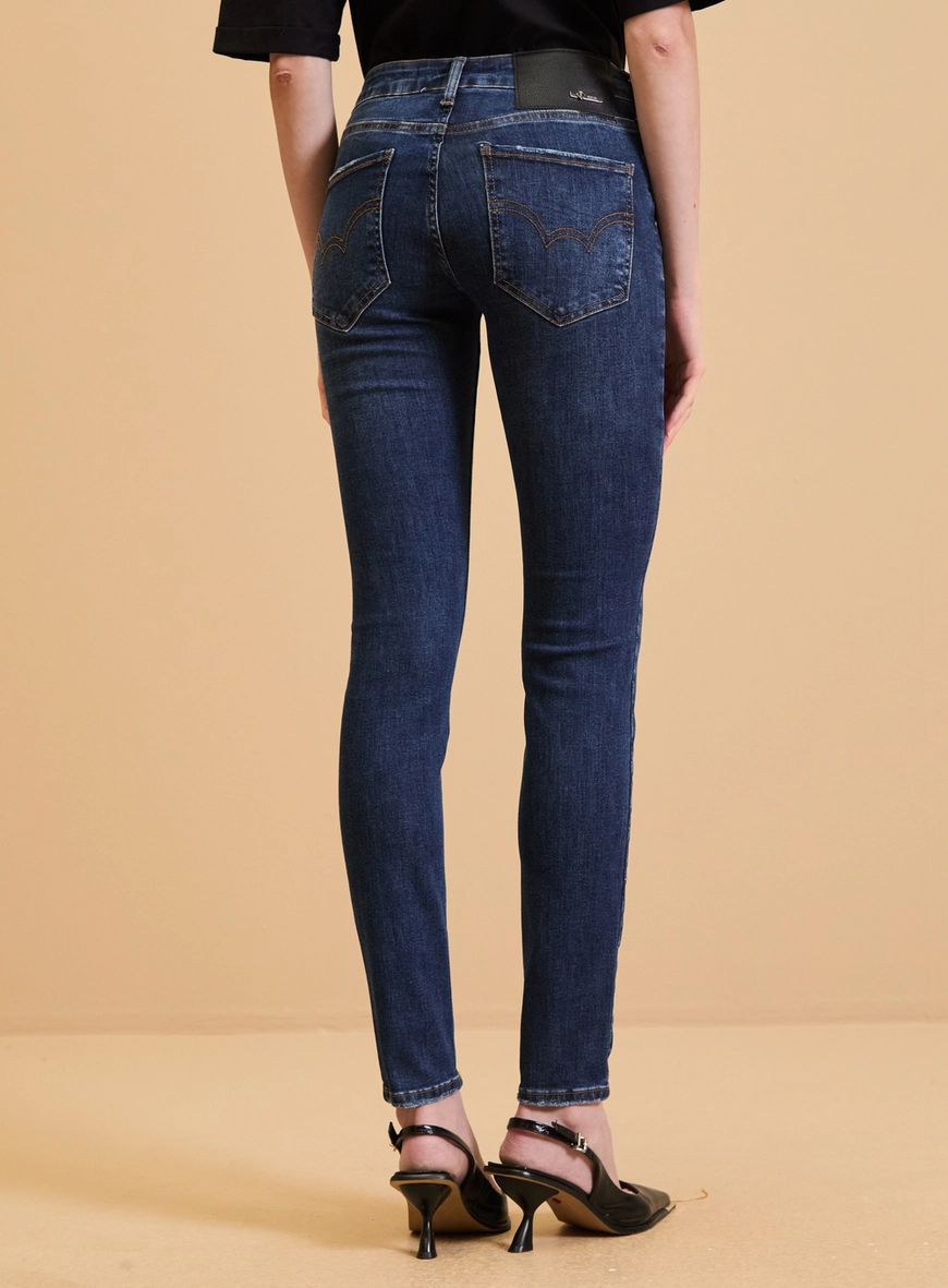 Calça Jeans Feminina Marisa Skinny Índigo