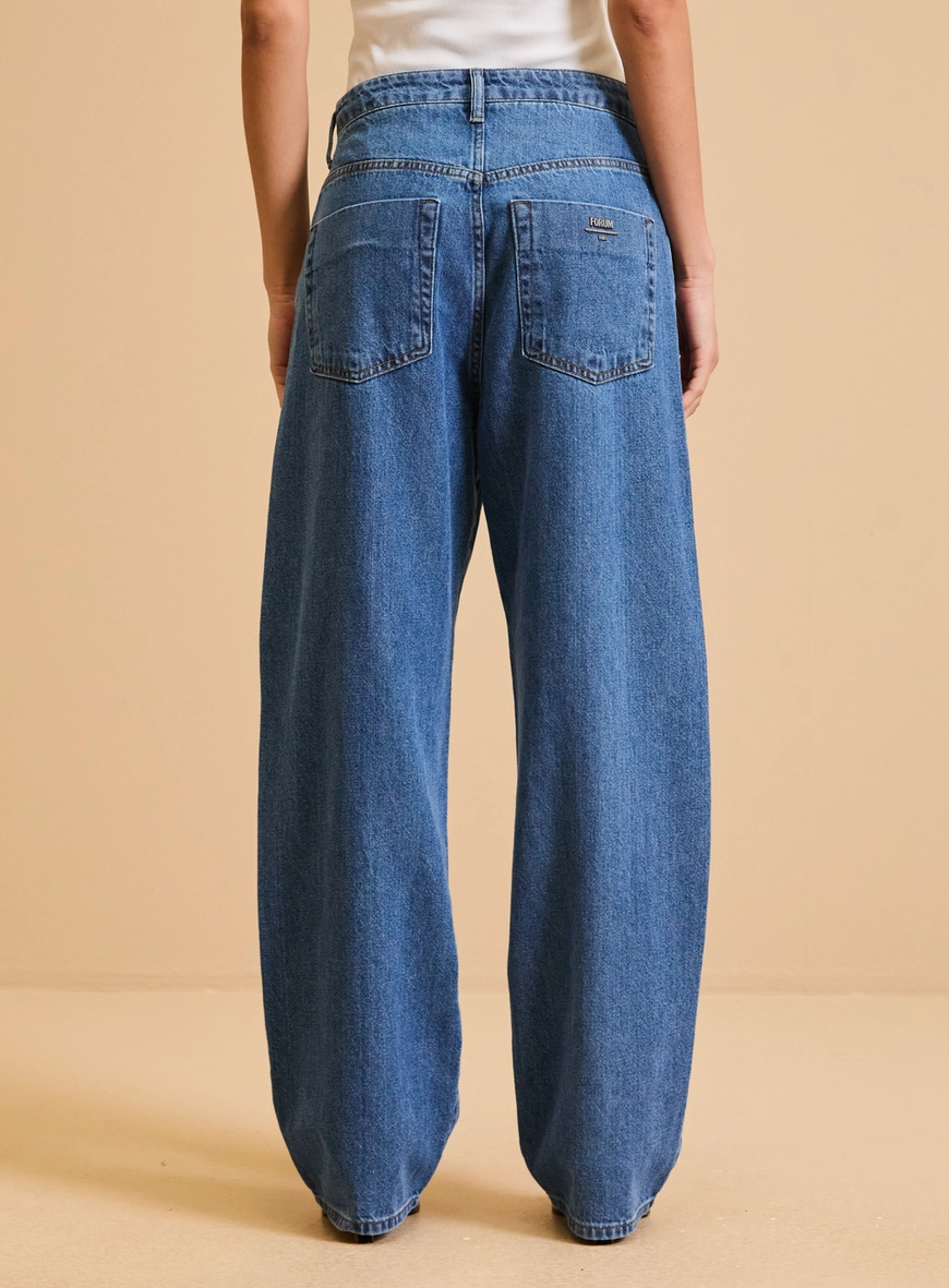 Calça Jeans Feminina Oversized Índigo