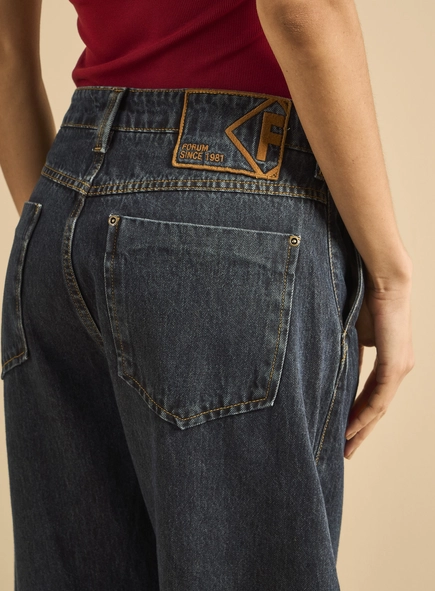 Calça Jeans Feminina Barrel
