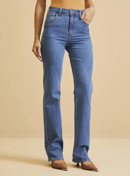 Calça Jeans Feminina - Raquel Wide Leg