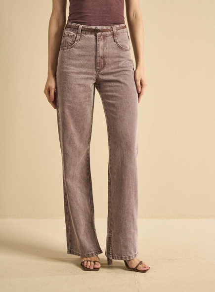 Calça Sarja Feminina Com Cinto - Bella