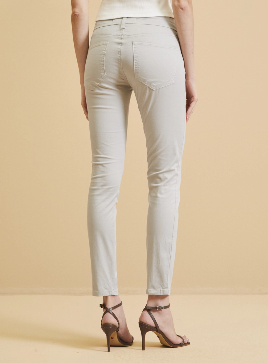 Calça Sarja Feminina - Marisa Cigarrete Bege