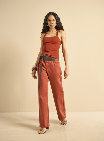 Calça Jeans Feminina - Raquel Wide Leg