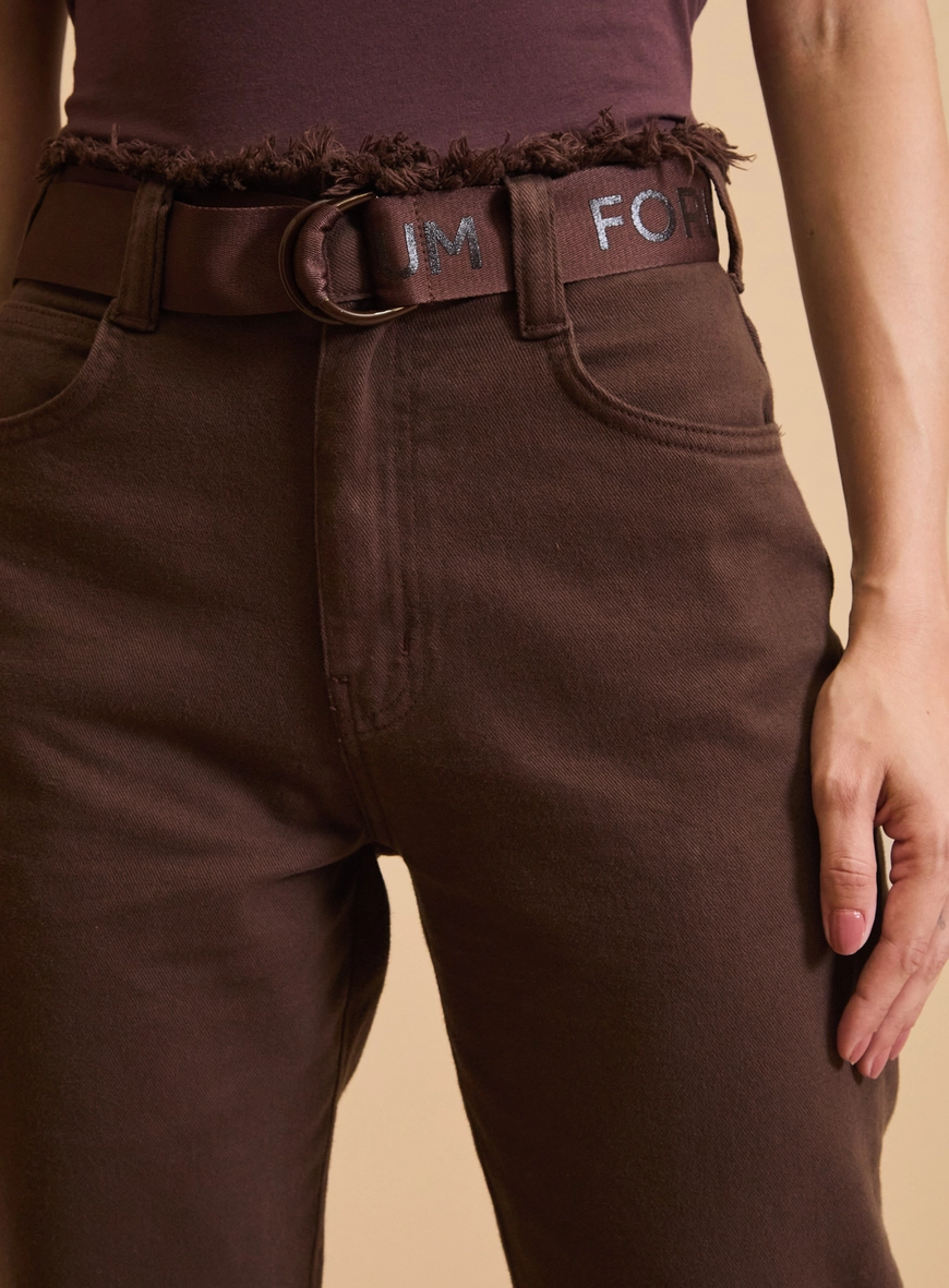 Calça Sarja Feminina - Lola Marrom