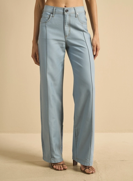 Calça Sarja Feminina Alfaiataria Reta