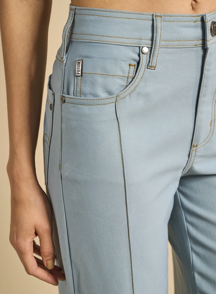 Calça Sarja Feminina Alfaiataria Reta