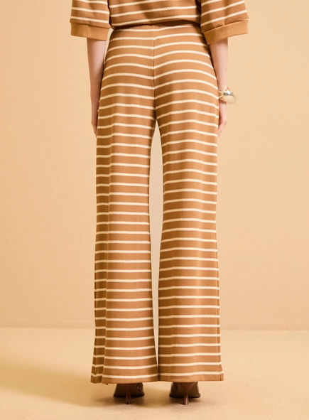 Calça Feminina Ampla Listrada