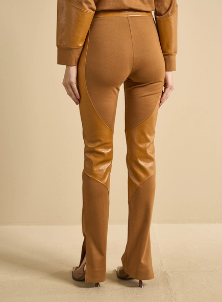 Calça Feminina De Malha Com Pu