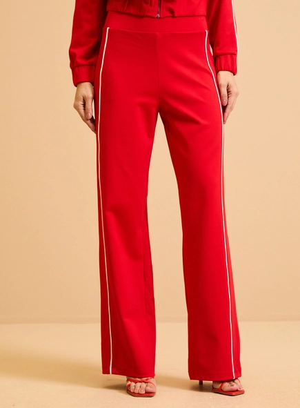 Calça Feminina Malha Com Contraste