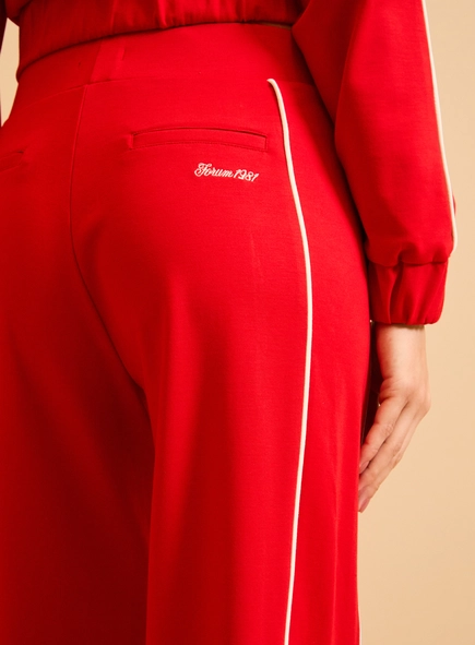 Calça Feminina Malha Com Contraste