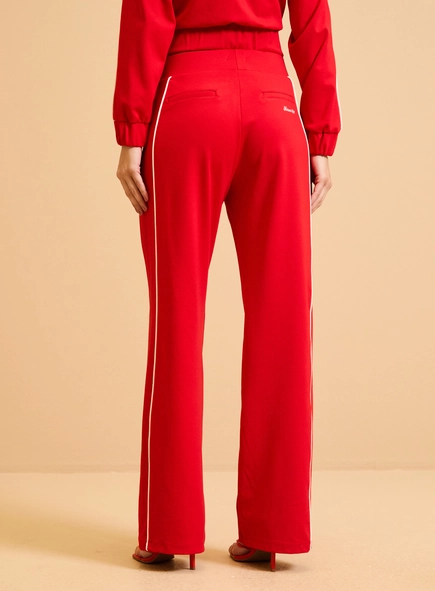 Calça Feminina Malha Com Contraste