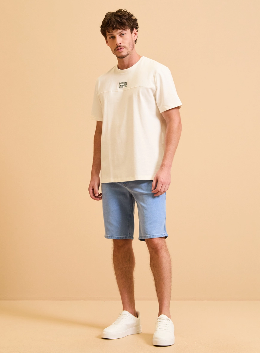 Bermuda Jeans Masculina - Paul Slim Índigo
