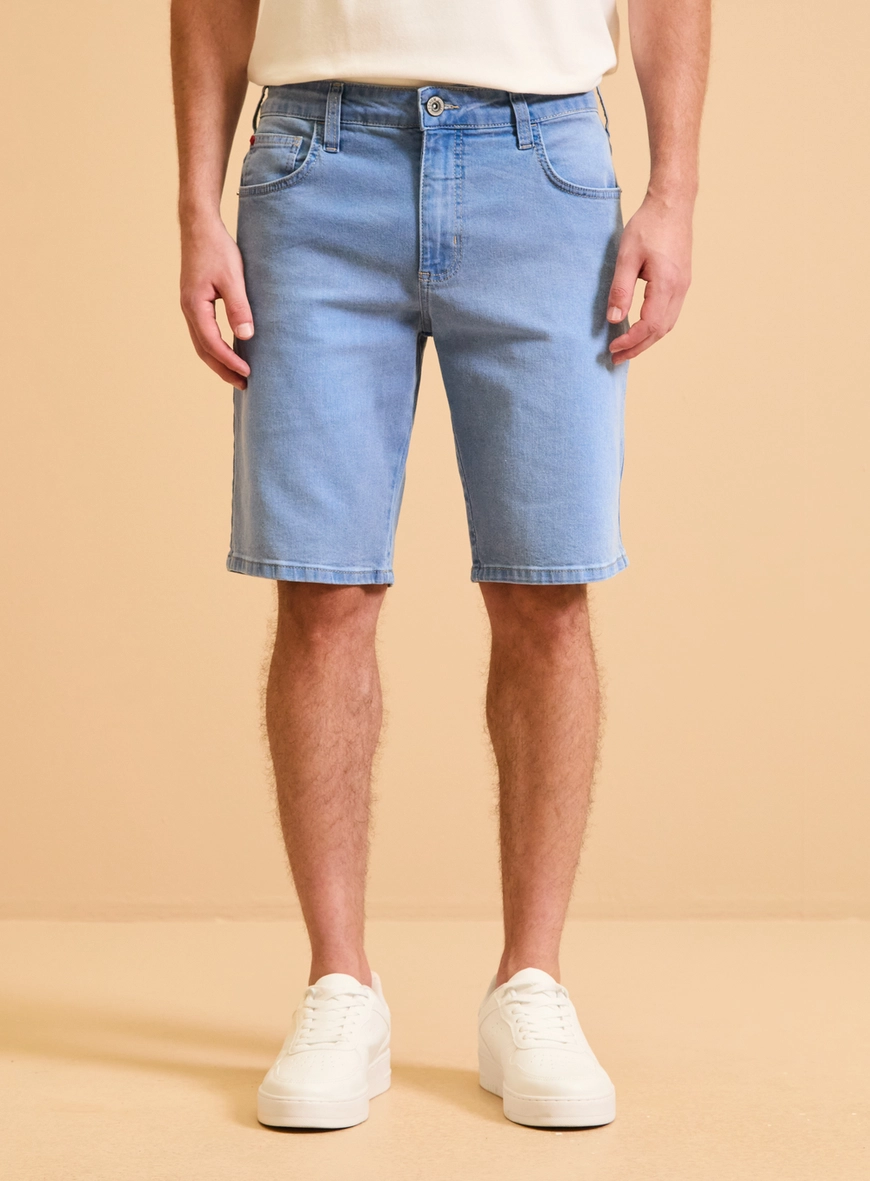 Bermuda Jeans Masculina - Paul Slim Índigo